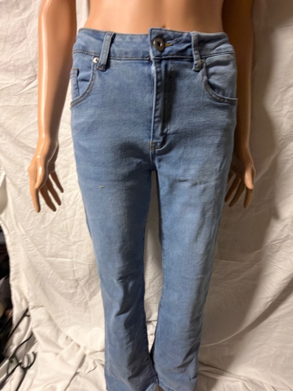 NWT Y2K Light Wash Flap Pocket Bootcut Jeans – Size S